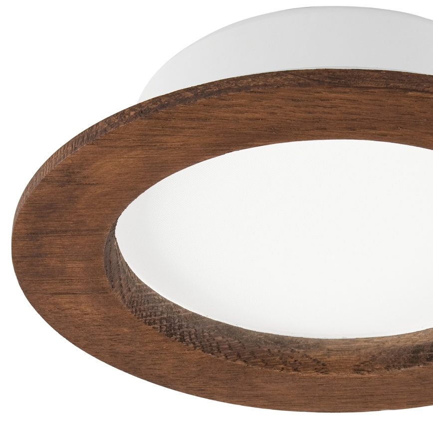 LED φωτιστικό οροφής WOODY SPOT LED/12,5W/230V 3000K κερασιά Ø 16 εκ.