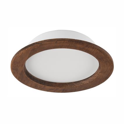 LED Εντοιχιζόμενο φωτιστικό WOODY SPOT LED/16,5W/230V 4000K κερασιά Ø 18,5 εκ.