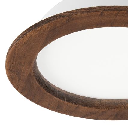 LED Εντοιχιζόμενο φωτιστικό WOODY SPOT LED/16,5W/230V 4000K κερασιά Ø 18,5 εκ.