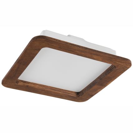 LED Εντοιχιζόμενο φωτιστικό WOODY SPOT LED/17W/230V 3000K κερασιά 18,5x18,5 εκ.