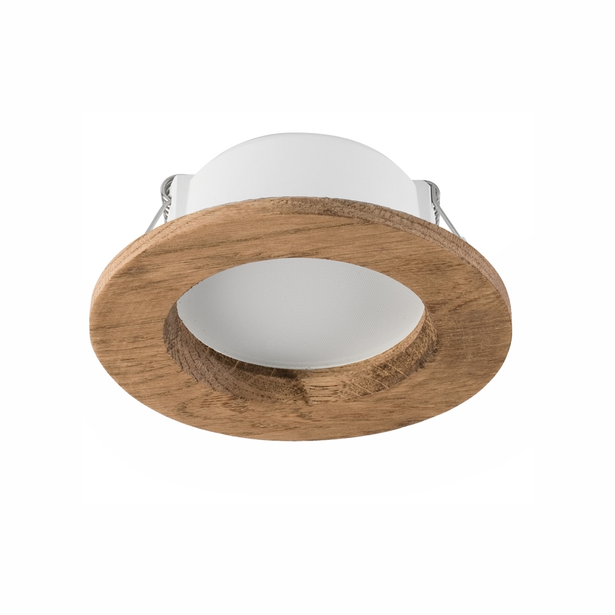 LED φωτιστικό οροφής WOODY SPOT LED/5,5W/230V 4000K καρυδιά Ø 10 εκ.