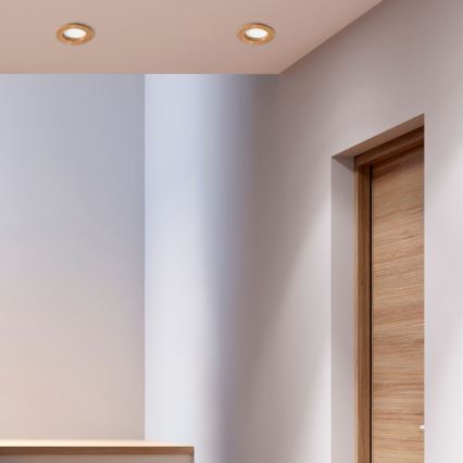 LED φωτιστικό οροφής WOODY SPOT LED/5,5W/230V 4000K δρυς ? 10 εκ.