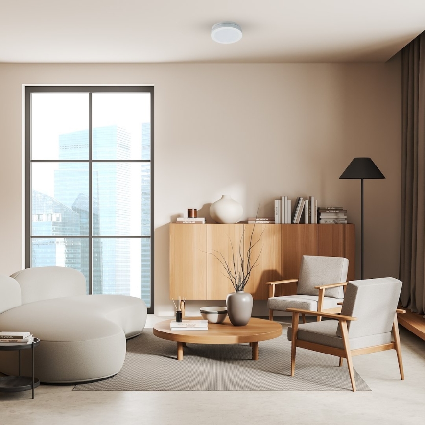 LED φωτιστικό οροφής για μπάνιο MARLON LED/12W/230V, διάμετρος 18 cm, IP54, λευκό