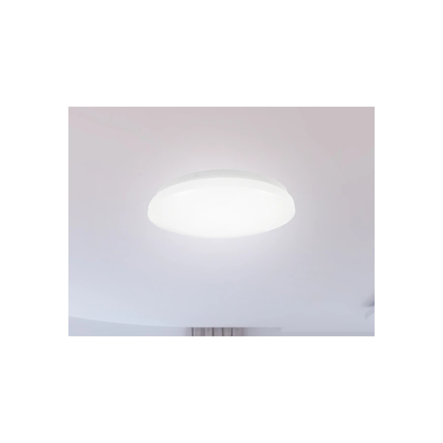 LED φωτιστικό οροφής για μπάνιο OPAL LED/12W/230V, διάμ. 24,5 cm, IP44, λευκό