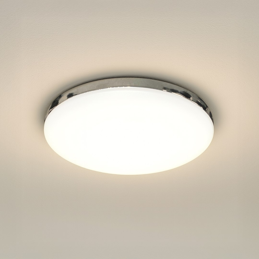 LED φωτιστικό οροφής μπάνιου MAYA LED/15W/230V διάμ. 33 εκ. IP44 γυαλισμένο χρώμιο