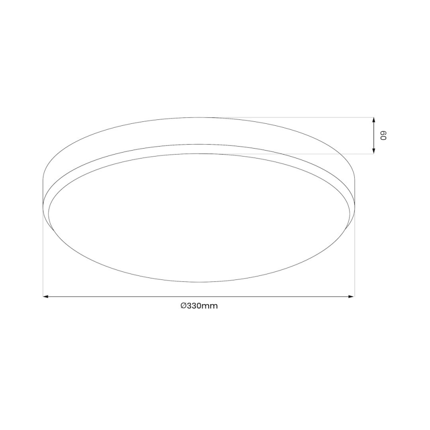 LED φωτιστικό οροφής μπάνιου MAYA LED/15W/230V διάμ. 33 εκ. IP44 γυαλισμένο χρώμιο