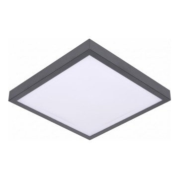 LED φωτιστικό οροφής με αισθητήρα κίνησης και λυκόφωτος VITALI LED/24W/230V 4000K 33x33 cm ανθρακί