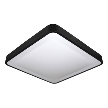 LED φωτιστικό οροφής με αισθητήρα κίνησης και λυκόφωτος WILTON LED/24W/230V 4000K 33x33 cm μαύρο