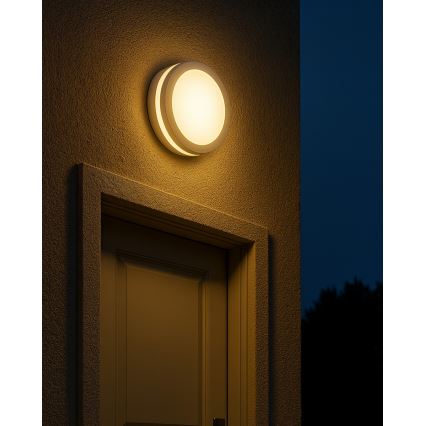 LED φωτιστικό οροφής μπάνιου με αισθητήρα κίνησης LED/20W/230V 3000/4000/6500K Ø 23 cm IP54 λευκό