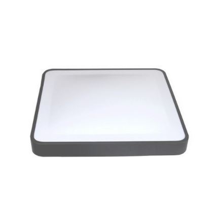LED φωτιστικό οροφής με αισθητήρα κίνησης και σούρουπου WILTON LED/24W/230V 4000K 33x33 cm ανθρακί