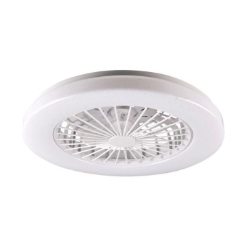 LED Φωτιστικό οροφής dimmable με ανεμιστήρα LIBYA LED/48W/230V 3000-6500K λευκό + τηλεχειριστήριο