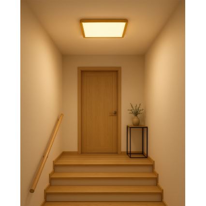 LED φωτιστικό οροφής LED/32W/230V 3000/4000/6500K 40x40 cm μπεζ