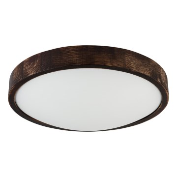 LED Φωτιστικό οροφής OAK SLIM LED/36W/230V 4000K Ø 37 cm δρυς/σκούρο καφέ