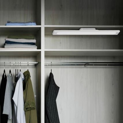 LED Υπόγειο μαγνητικό φωτιστικό αφής LED/2,5W/5V USB 2700/4000/6500K 1200 mAh 35 εκ. λευκό