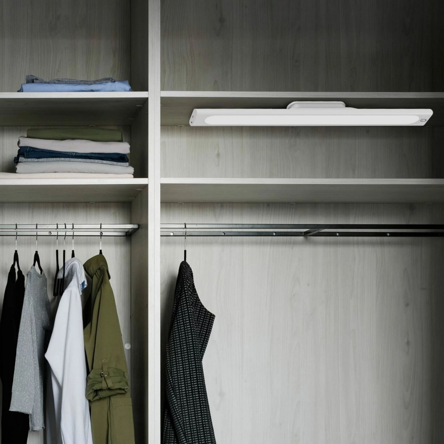 LED Υπόγειο μαγνητικό φωτιστικό αφής LED/2,5W/5V USB 2700/4000/6500K 1200 mAh 35 εκ. λευκό