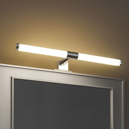 LED φωτισμός καθρέφτη μπάνιου 2-σε-1 APA LED/6W/230V 40 cm IP44 γυαλιστερό χρώμιο