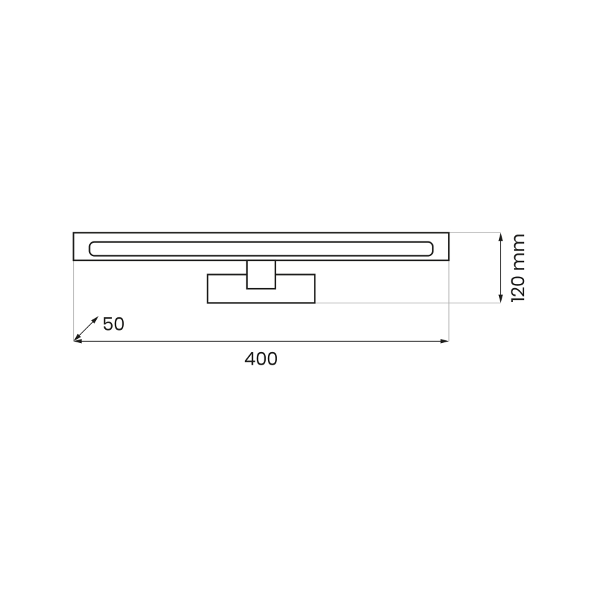 LED φωτιστικό καθρέφτη μπάνιου KLIMT LED/8W/230V 3000/4000/6000K 40 cm IP44 λευκό