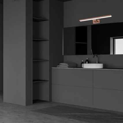 LED φωτισμός καθρέφτη μπάνιου SHINE 13,8W/230V 60 cm IP44 ροζ χρυσό