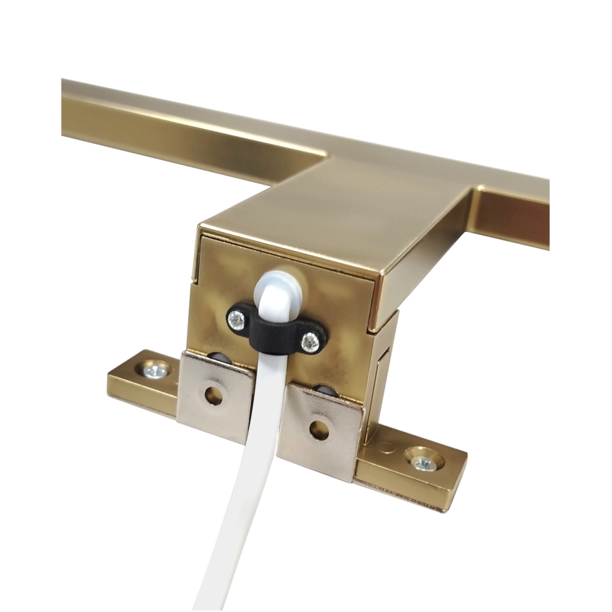 LED Φωτιστικό μπάνιου για καθρέφτη LED/8W/230V 4000K 50 εκ. IP44 ματ χρυσό