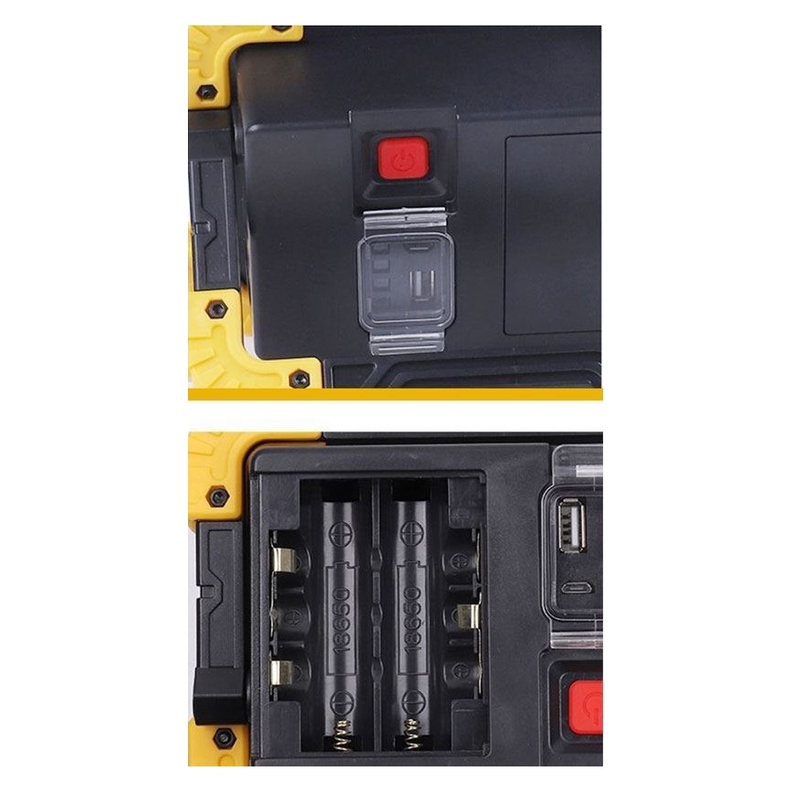 LED Φορτιστής Προβολέας LED/10W/4000 mAh 3xAA