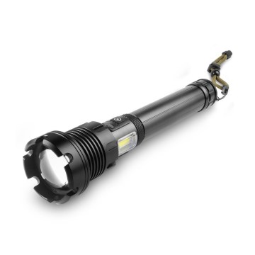 LED Φορτιζόμενος αλουμινένιος φακός με λειτουργία powerbank LED/4400 mAh 2200 lm IP44