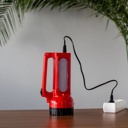 LED Φορτιζόμενος ηλιακός φακός LED/7W/230V 400 lm 3200 mAh