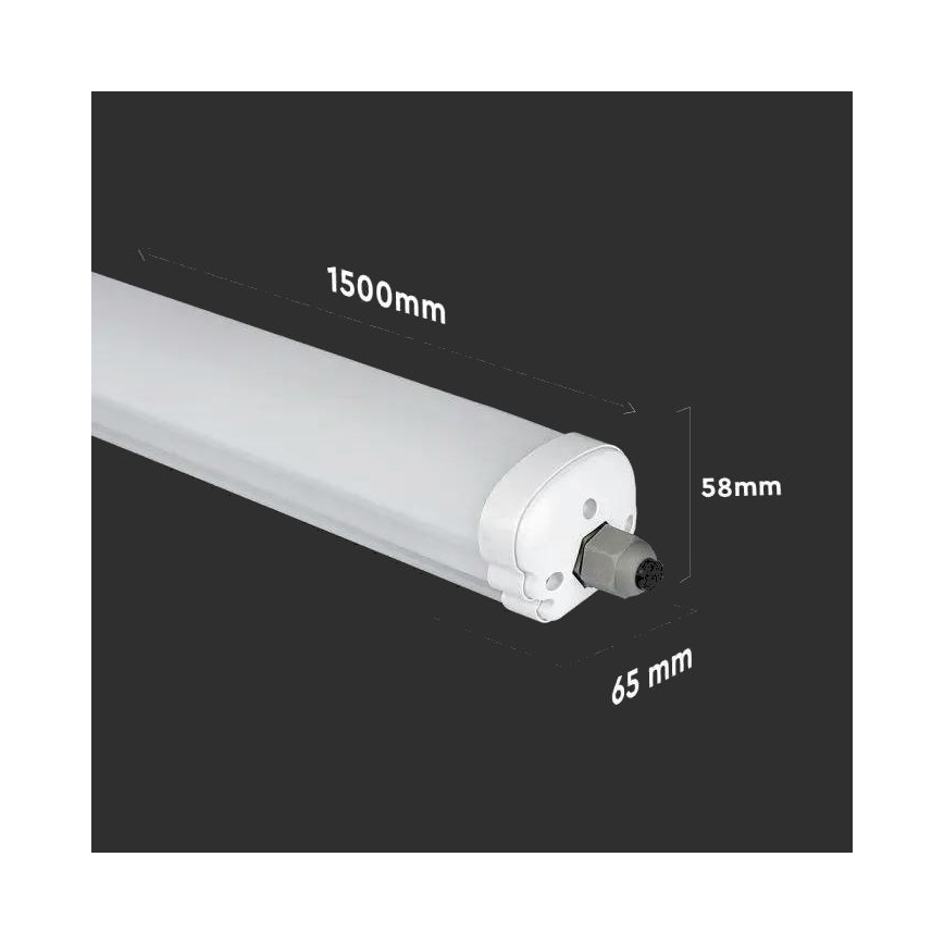 LED Heavy-duty φωτιστικό φθορίου G-SERIES LED/48W/230V 4000K 150cm IP65