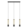 LED Κρεμαστό φωτιστικό BARS 3xGU10/4,8W/230V χρυσό/μαύρο