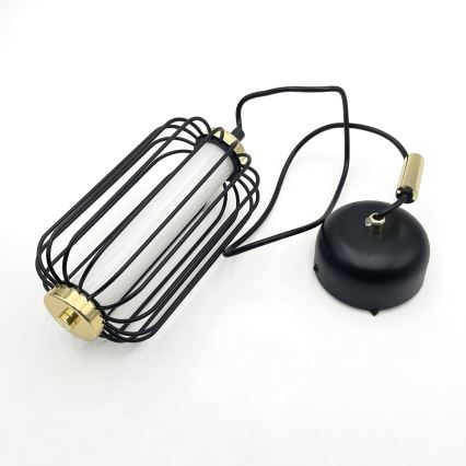 LED κρεμαστό φωτιστικό BONNIE με καλώδιο LED/10W/230V 3000K μαύρο