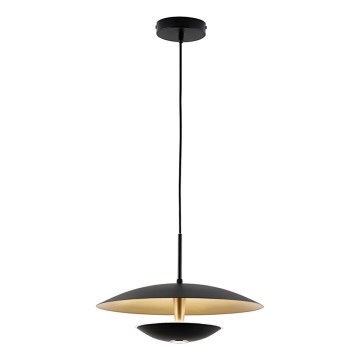 LED κρεμαστό φωτιστικό MONICA LED/16W/230V μαύρο/χρυσό