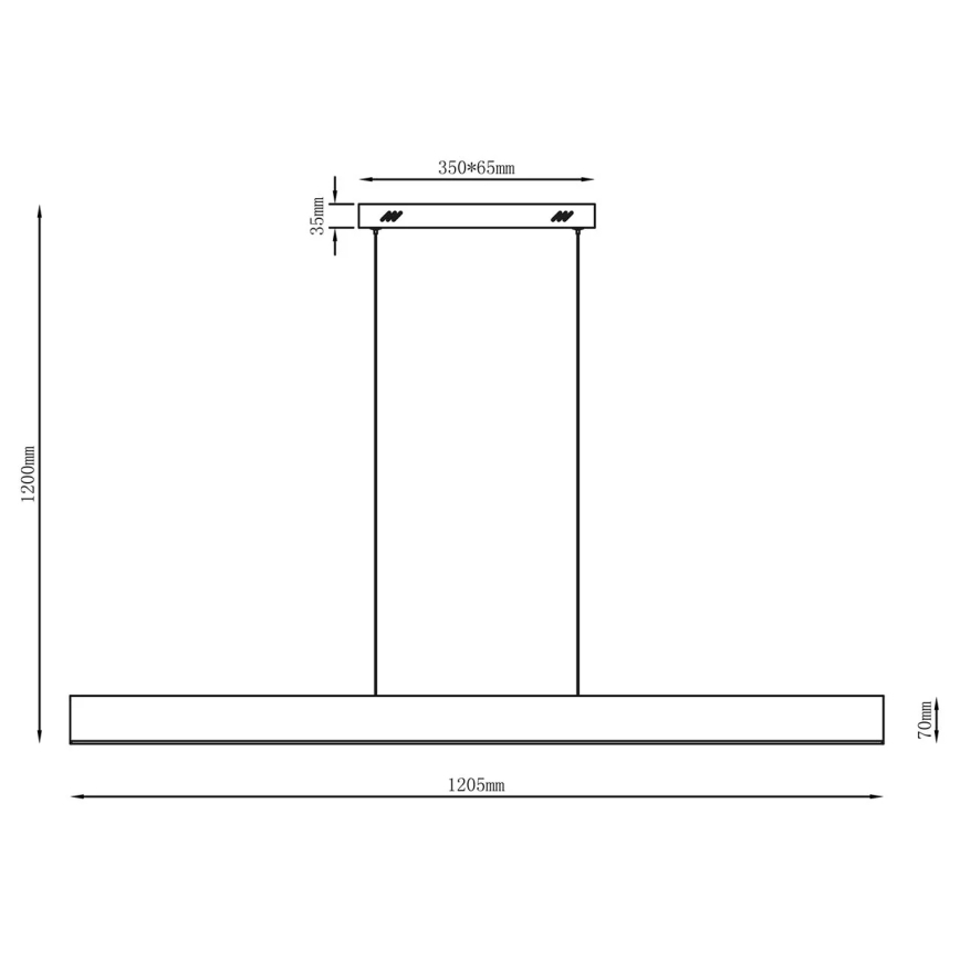 LED Κρεμαστό φωτιστικό σε καλώδιο BERNADETTA LED/20W/230V 4000K λευκό
