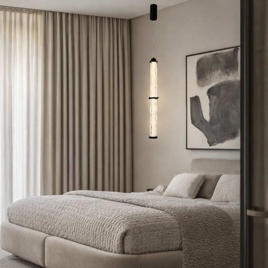 LED κρεμαστό φωτιστικό σε καλώδιο CORTE LED/18W/230V μαύρο