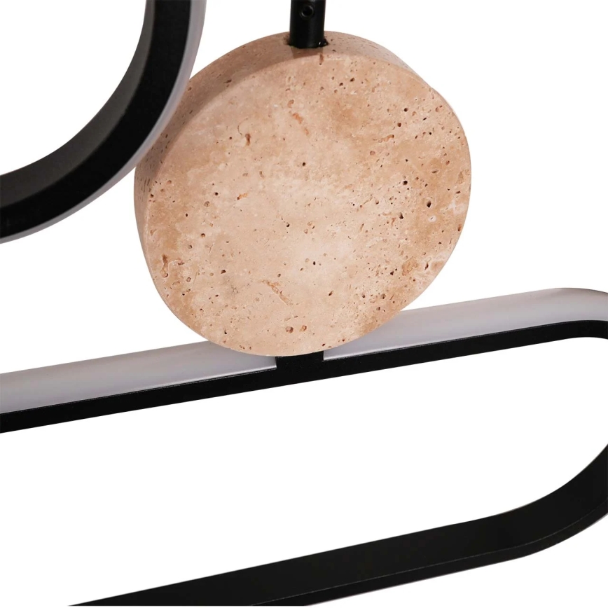 LED κρεμαστό φωτιστικό σε καλώδιο FLORENTYNA LED/48W/230V 4000K μαύρο/μπεζ