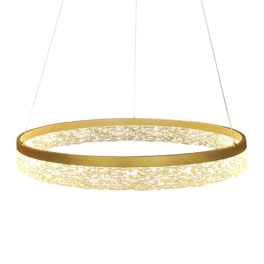 LED Κρεμαστό φωτιστικό σε καλώδιο GALA LED/25W/230V Ø 50 cm χρυσό