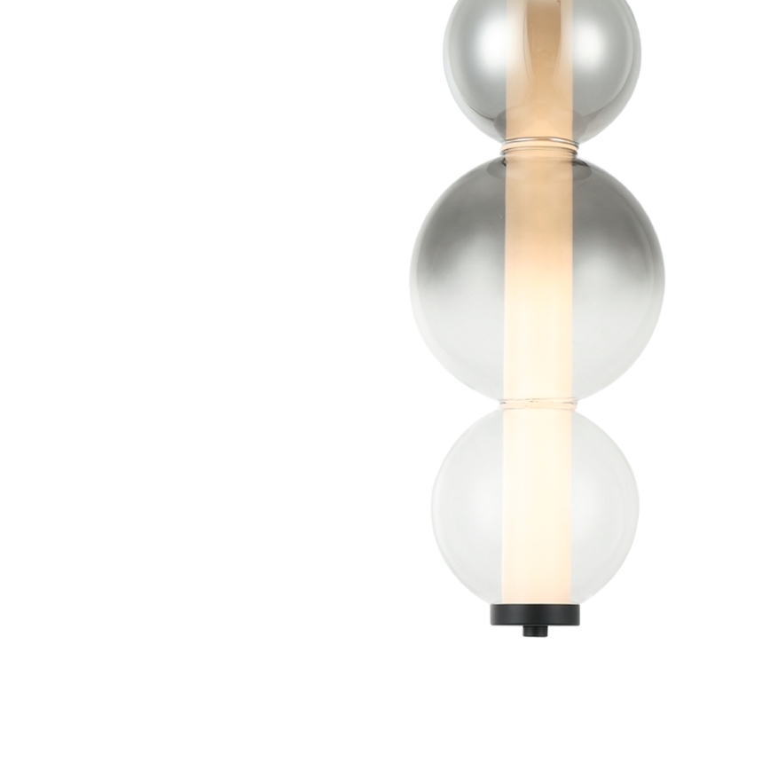 LED κρεμαστό φωτιστικό σε καλώδιο LUMMI LED/19W/230V μαύρο/καπνιστό