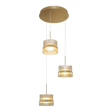 LED κρεμαστό φωτιστικό σε καλώδιο LUXE LED/34W/230V ορείχαλκος