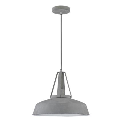 LED κρεμαστό φωτιστικό σε καλώδιο RYAN 1xE27/60W/230V γκρι