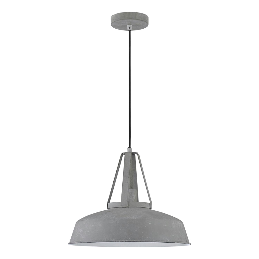 LED κρεμαστό φωτιστικό σε καλώδιο RYAN 1xE27/60W/230V γκρι