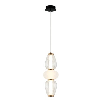 LED κρεμαστό φωτιστικό σε καλώδιο SHINY LED/17W/230V λευκό/χρυσό