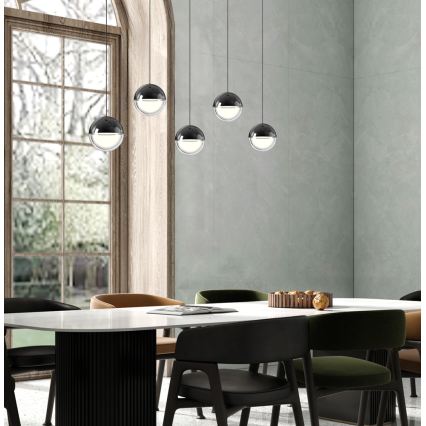 LED κρεμαστό φωτιστικό σε καλώδιο ZIREA LED/30W/230V μαύρο