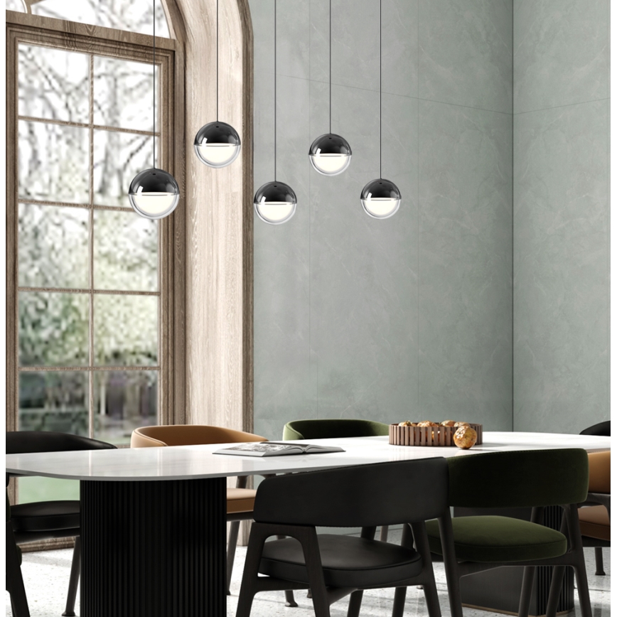 LED κρεμαστό φωτιστικό σε καλώδιο ZIREA LED/30W/230V μαύρο