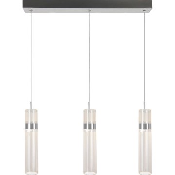 LED κρεμαστό φωτιστικό σε σύρμα AMBIENTE 3xLED/6W/230V 3000/4000/6000K γυαλιστερό χρώμιο