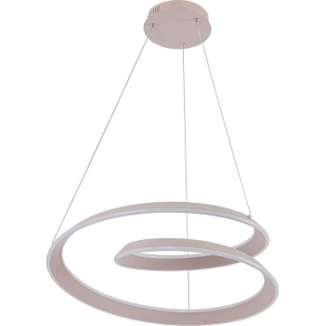 LED κρεμαστό φωτιστικό σε συρματόσχοινο CASHMERE LED/75W/230V, διάμ. 60 cm, μπεζ