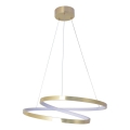LED Κρεμαστό φωτιστικό με ανάρτηση σε σύρμα ZEFIRA LED/40W/230V 4000K διάμ. 50 cm χρυσό