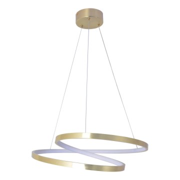 LED Κρεμαστό φωτιστικό με ανάρτηση σε σύρμα ZEFIRA LED/40W/230V 4000K διάμ. 50 cm χρυσό