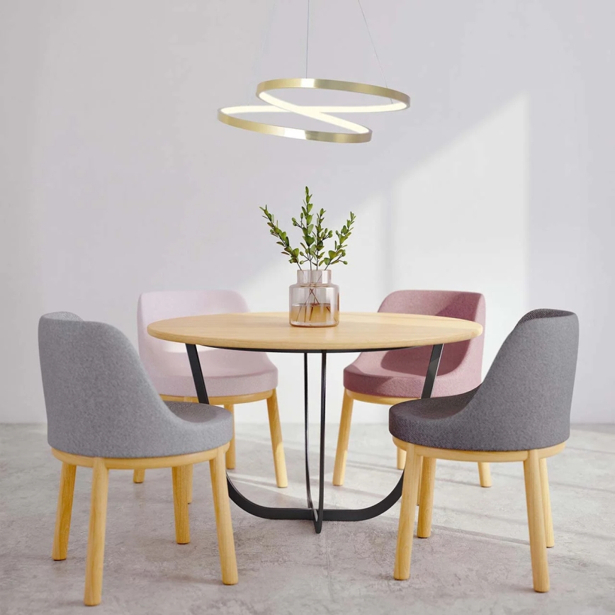 LED Κρεμαστό φωτιστικό με ανάρτηση σε σύρμα ZEFIRA LED/40W/230V 4000K διάμ. 50 cm χρυσό