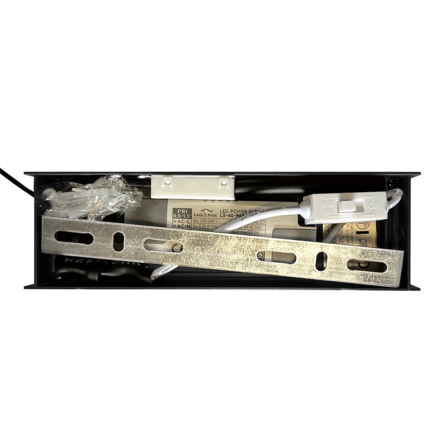 LED κρεμαστό φωτιστικό με καλώδιο ανάρτησης LINEA LED/36W/230V 3000/4000/5700K CRI 90 μαύρο