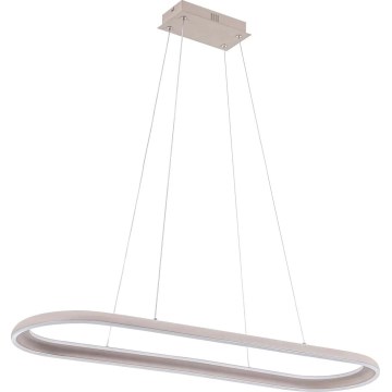 LED κρεμαστό φωτιστικό με καλώδιο CASHMERE LED/80W/230V 30x100 cm λευκό