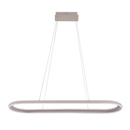 LED κρεμαστό φωτιστικό με καλώδιο CASHMERE LED/80W/230V 30x100 cm λευκό