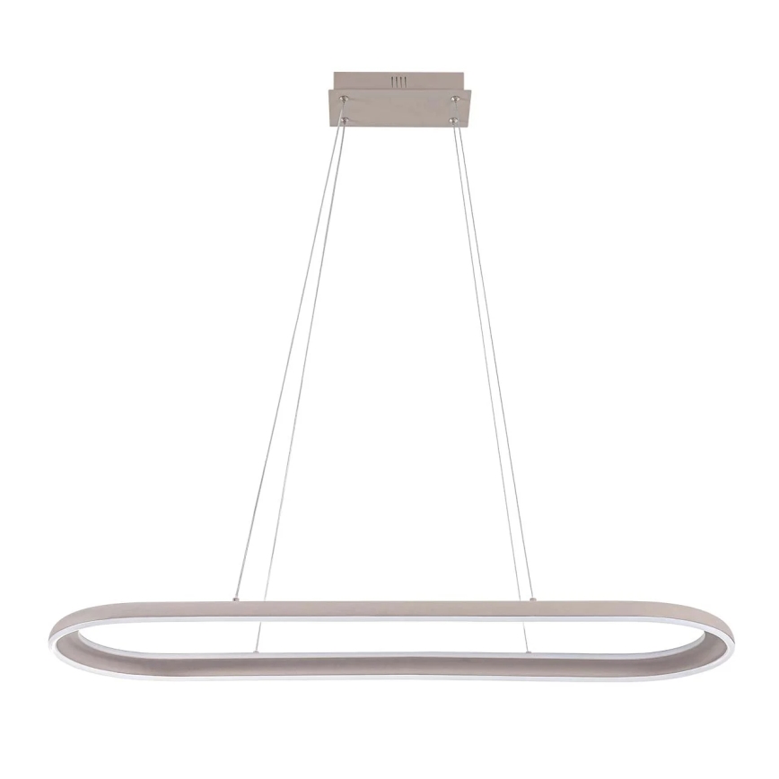 LED κρεμαστό φωτιστικό με καλώδιο CASHMERE LED/80W/230V 30x100 cm λευκό